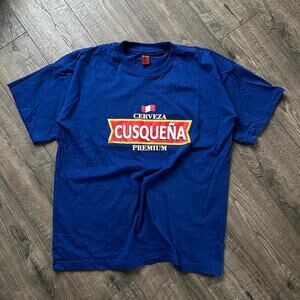 Vintage Retro Cusquena Premium Beer Cervez Graphic Tee Shirt